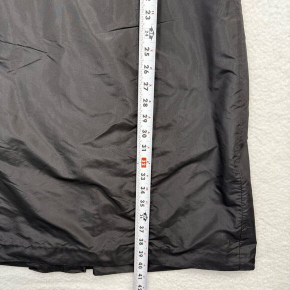 Soca St John 100% Silk Taffeta Dress Ruffle Bow Detail Evening Black Size 12 - Picture 14 of 14